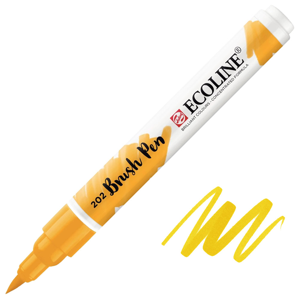 Talens Ecoline Watercolor Brush Pen Deep Yellow 202