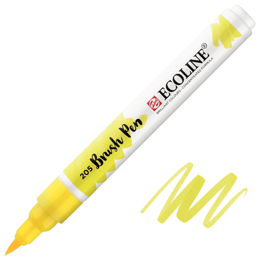 Talens Ecoline Watercolor Brush Pen Lemon Yellow 205