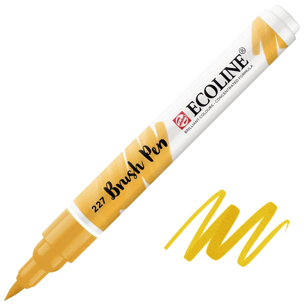 Talens Ecoline Watercolor Brush Pen Yellow Ochre 227