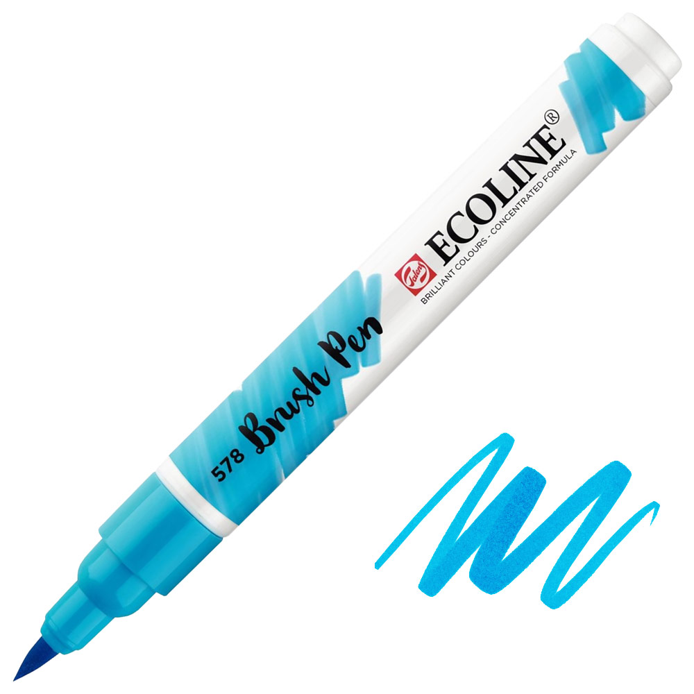 Talens Ecoline Watercolor Brush Pen Sky Blue (Cyan) 578