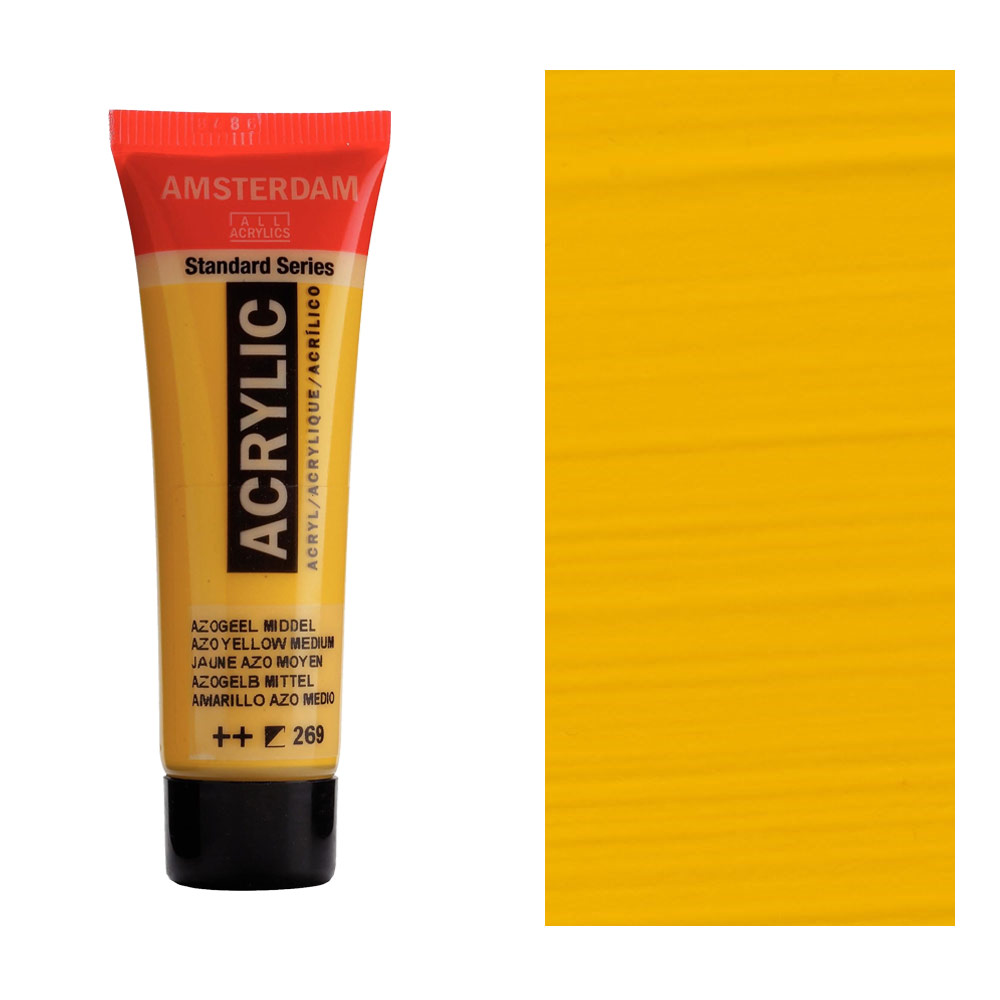 Amsterdam Acrylics Standard Series 20ml Azo Yellow Medium