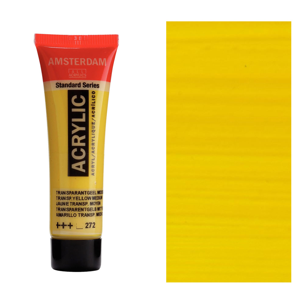 Amsterdam Acrylics Standard Series 20ml Transparent Yellow Medium