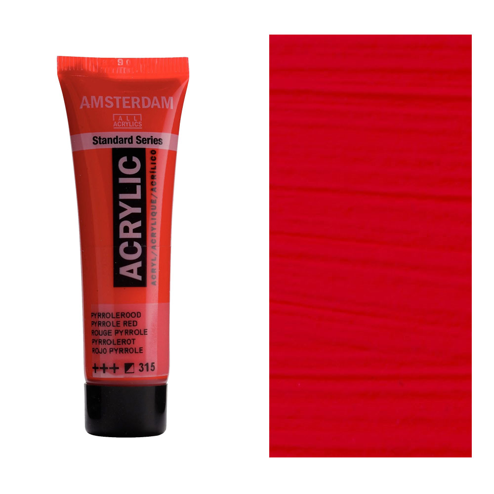 Amsterdam Acrylics Standard Series 20ml Pyrrole Red