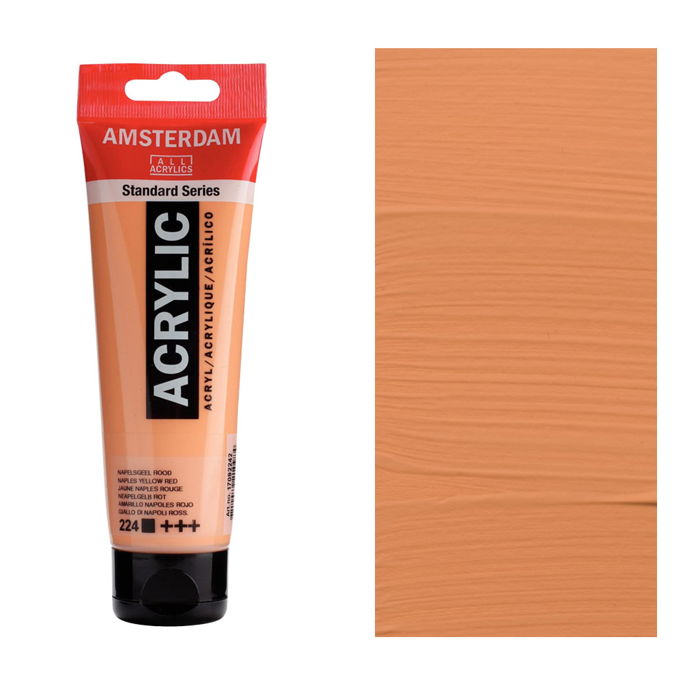 Amsterdam Acrylics Standard Series 120ml Naples Yellow Red