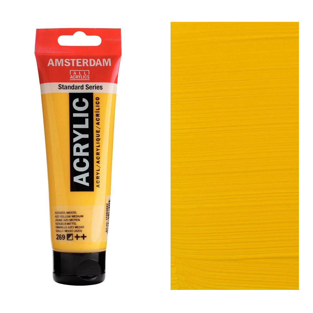 Amsterdam Acrylics Standard Series 120ml Azo Yellow Medium