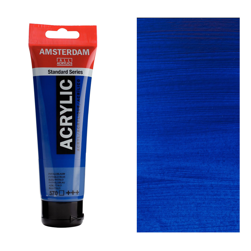 Amsterdam Standard Acrylic Paint 120Ml-Phthalo Blue