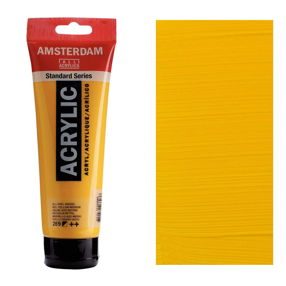 Amsterdam Acrylics Standard Series 250ml Azo Yellow Medium