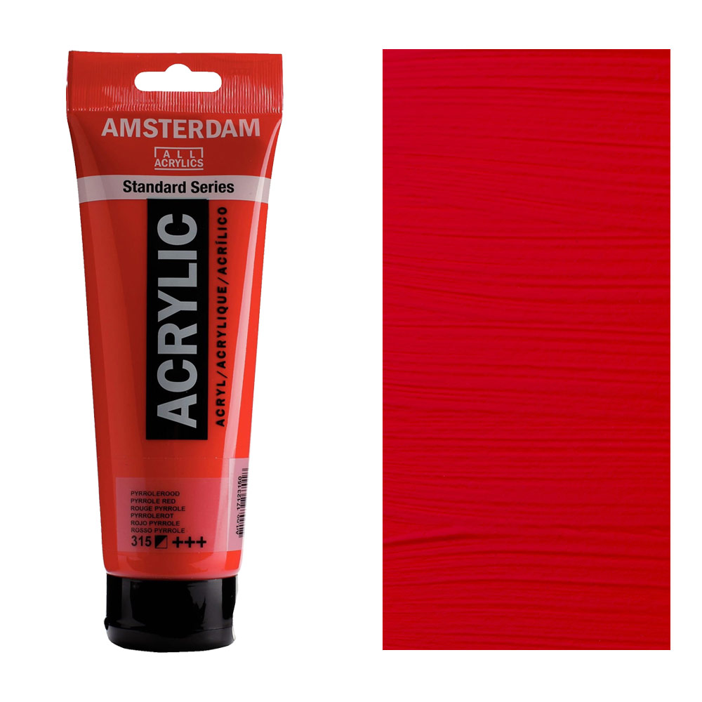 Amsterdam Acrylics Standard Series 250ml Pyrrole Red