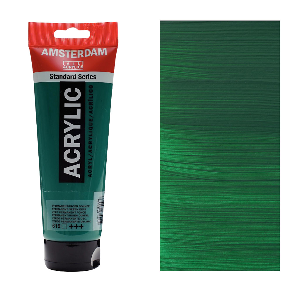 Amsterdam Acrylics Standard Series 250ml Permanent Green Deep
