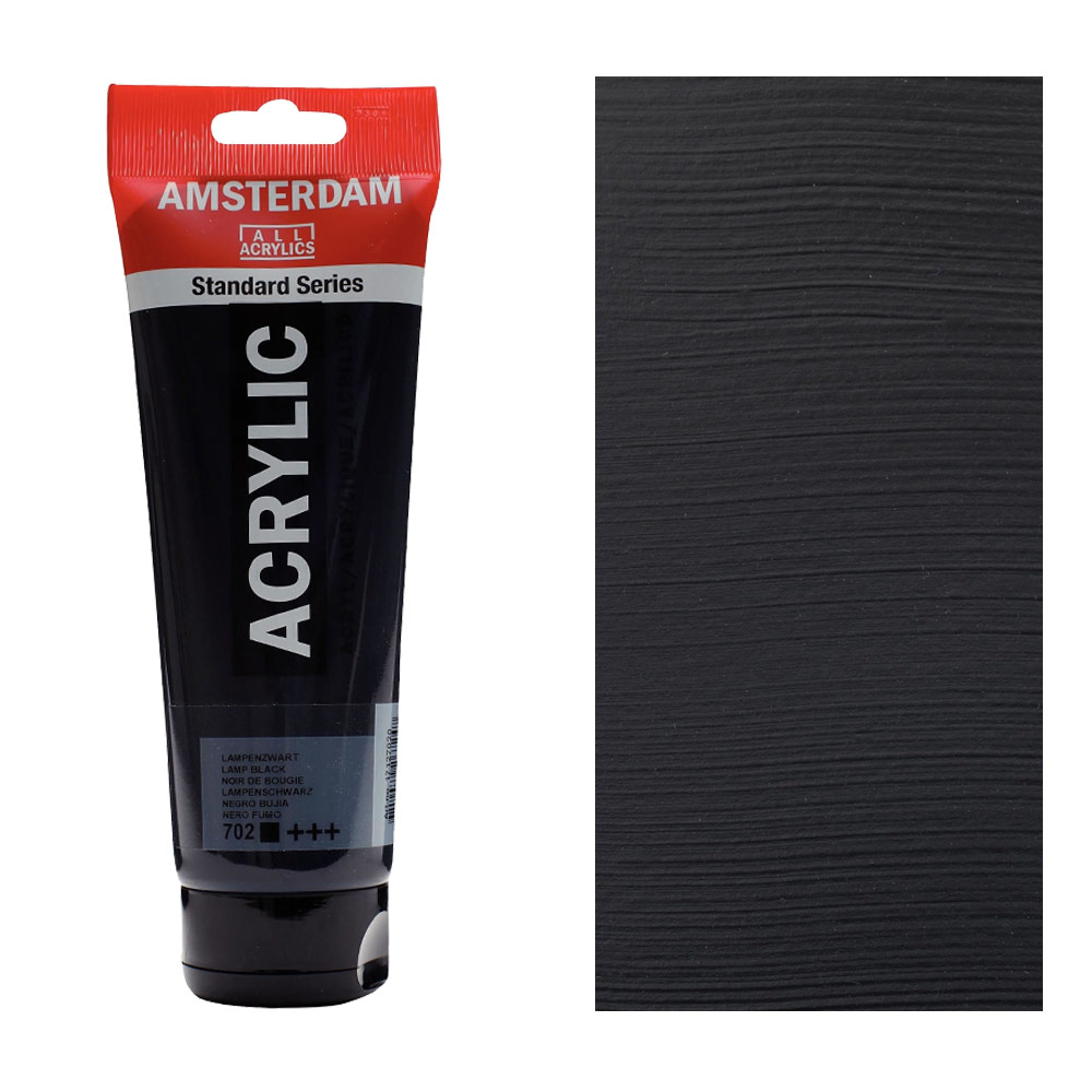Amsterdam Acrylics Standard Series 250ml Lamp Black