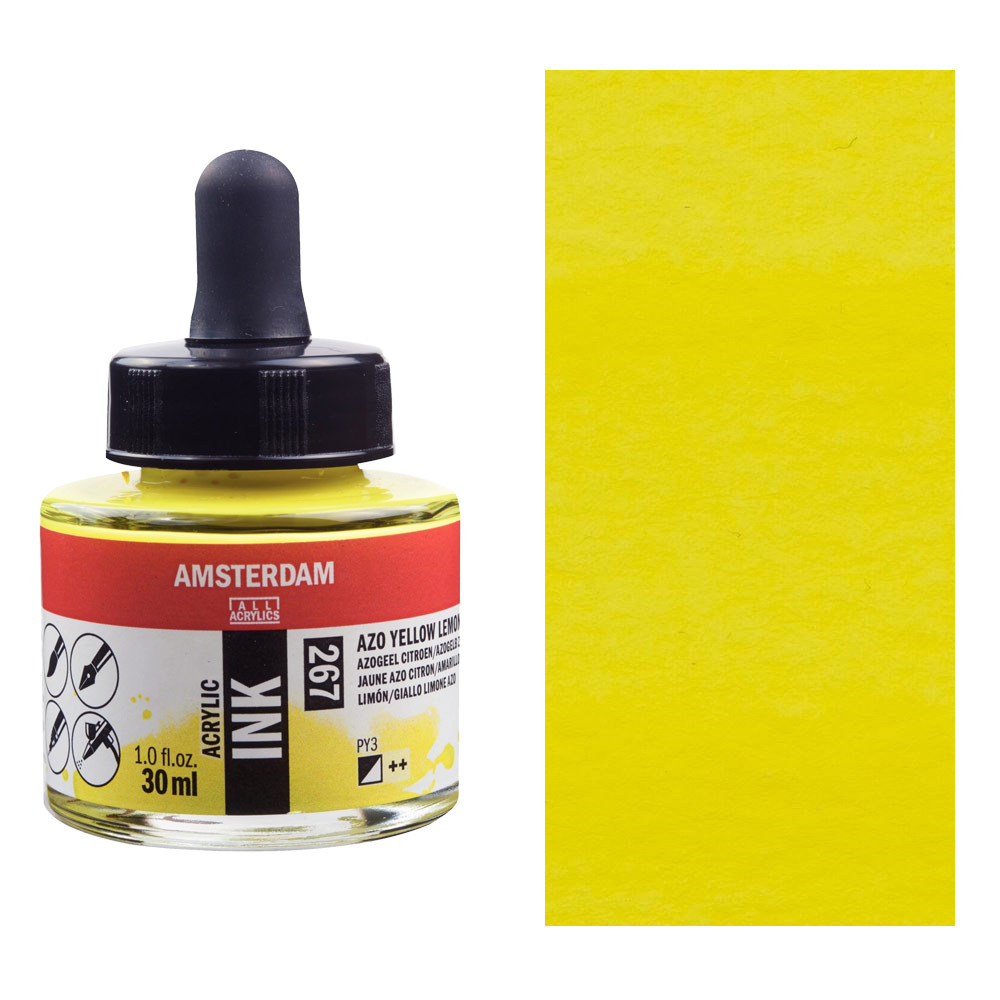 Amsterdam Acrylic Ink 30ml - Azo Yellow Lemon