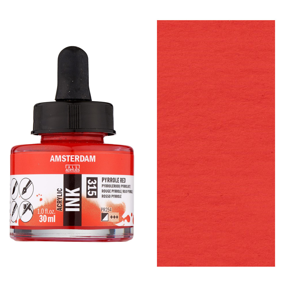 Amsterdam Acrylic Ink 30ml - Pyrrole Red