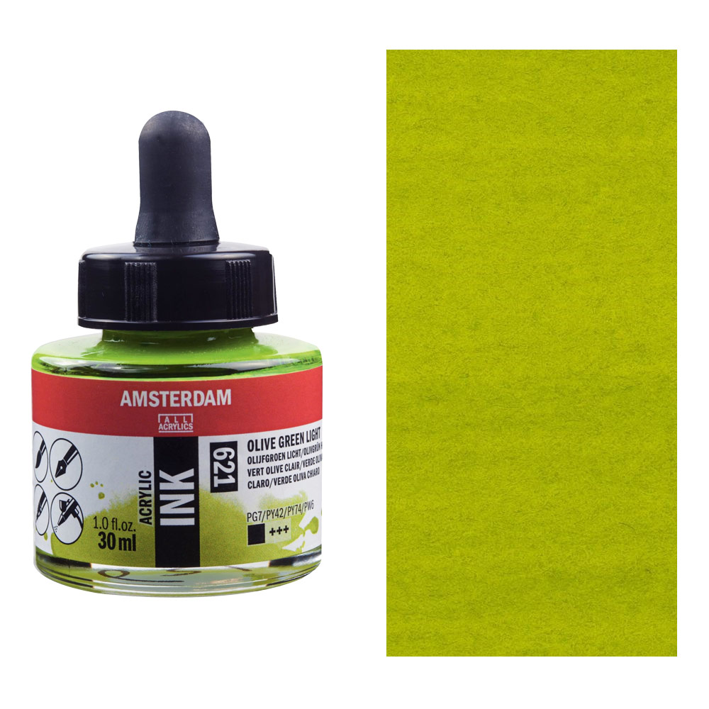Amsterdam Acrylic Ink 30ml Olive Green Light