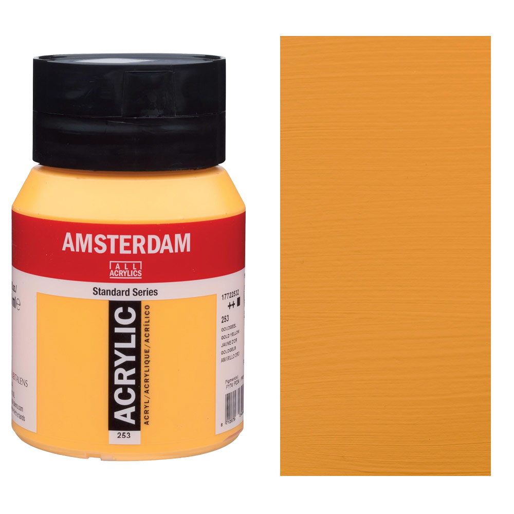 Amsterdam Acrylics Standard Series 500ml Gold Yellow