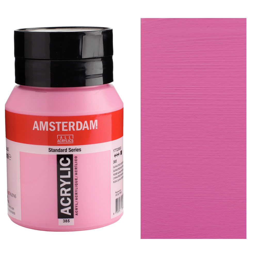 Amsterdam Acrylics Standard Series 500ml Quinacridone Rose Light