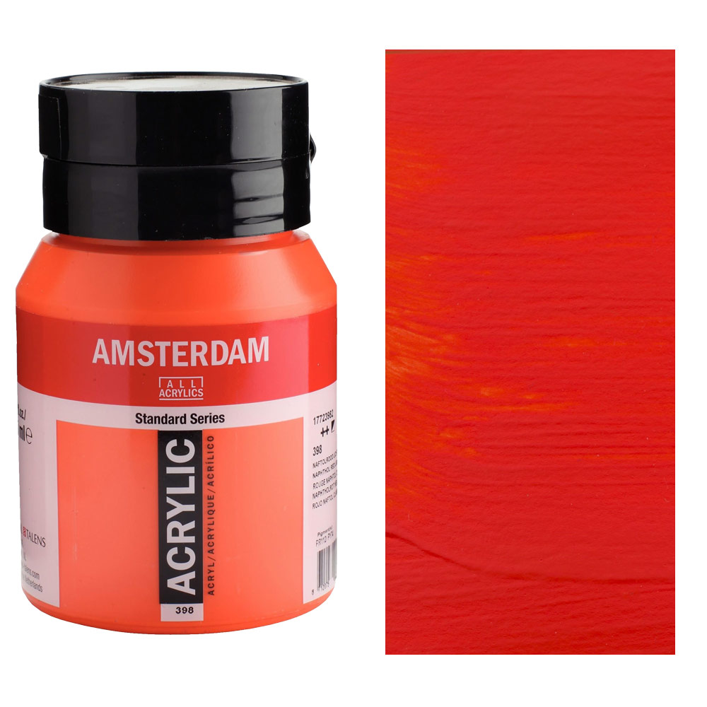 Amsterdam Acrylics Standard Series 500ml Napthol Red Light