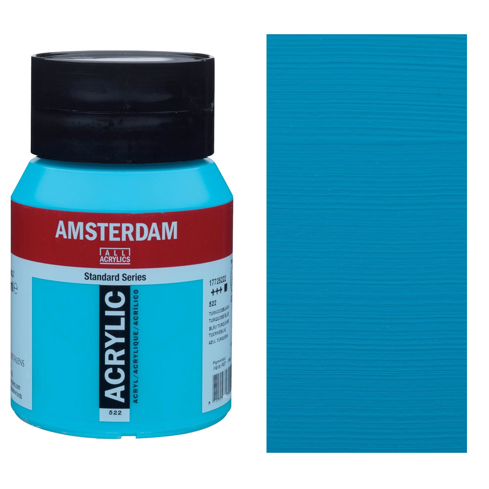 Amsterdam Acrylics Standard Series 500ml Turquoise Blue