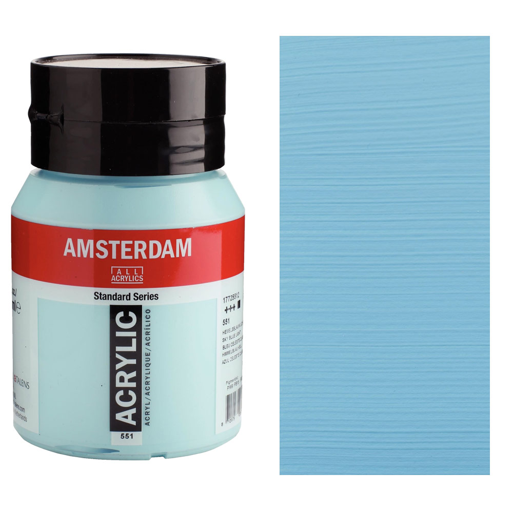 Amsterdam Acrylics Standard Series 500ml Sky Blue Light