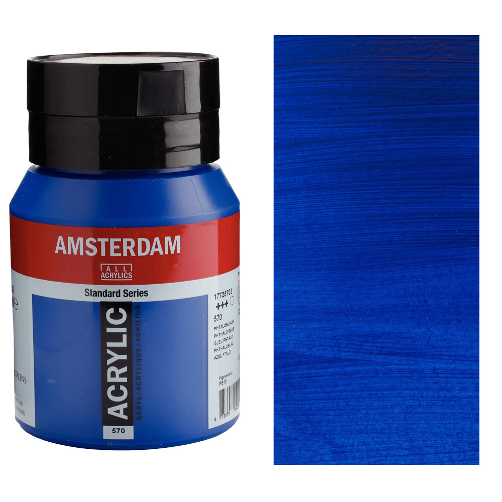 Amsterdam Acrylics Standard Series 500ml Phthalo Blue