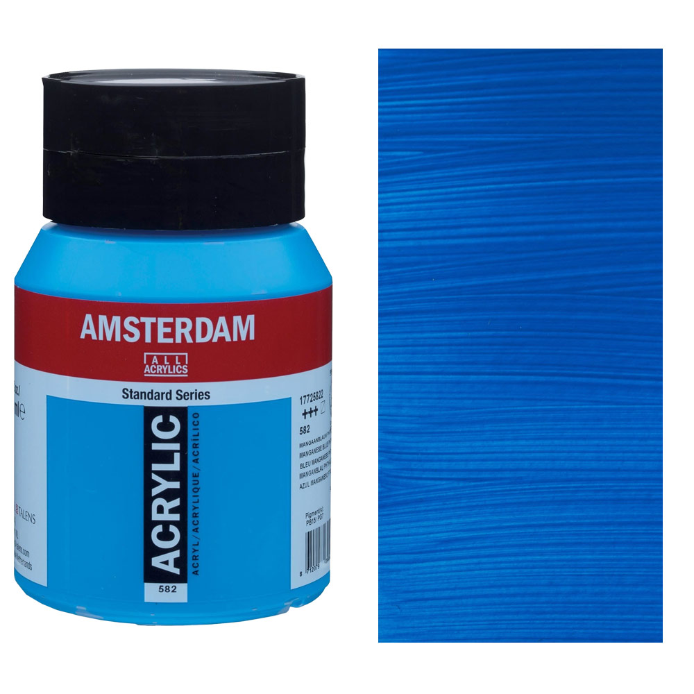 Amsterdam Acrylics Standard Series 500ml Manganese Blue Phthalo
