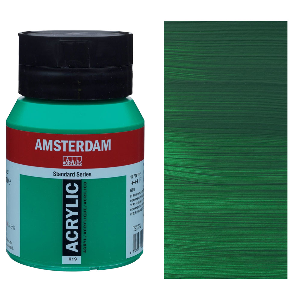 Amsterdam Acrylics Standard Series 500ml Permanent Green Deep