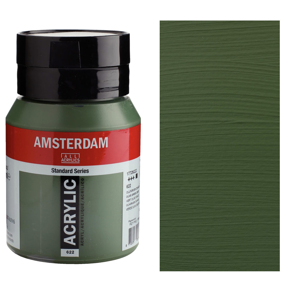 Amsterdam Acrylics Standard Series 500ml Olive Green Deep
