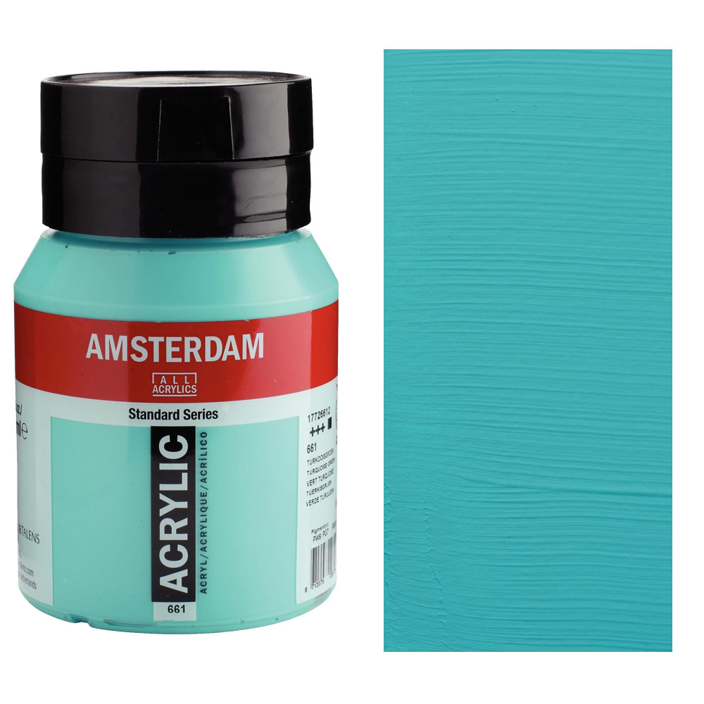 Amsterdam Acrylics Standard Series 500ml Turquoise Green