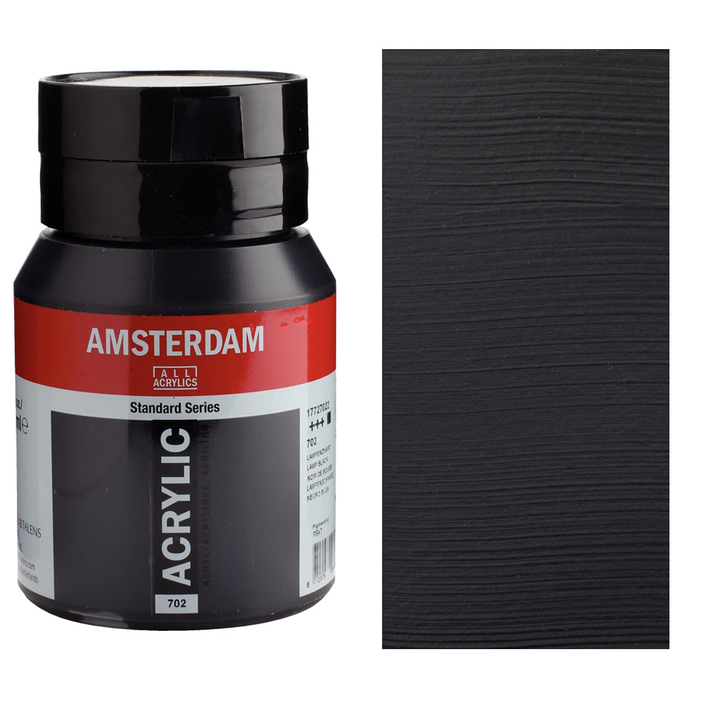 Amsterdam Acrylics Standard Series 500ml Lamp Black