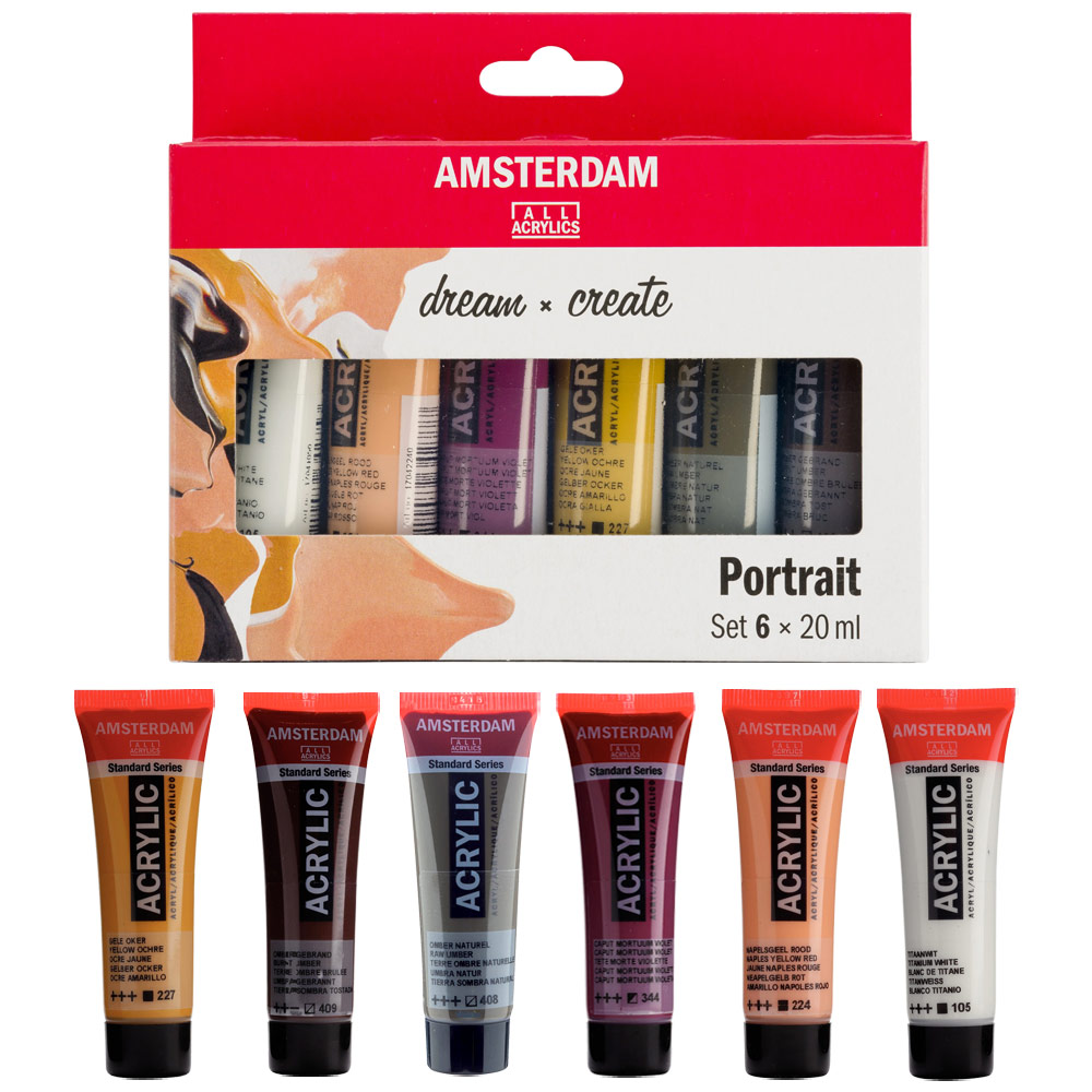Amsterdam Acrylic Standard Series 6 x 20ml Set Portrait