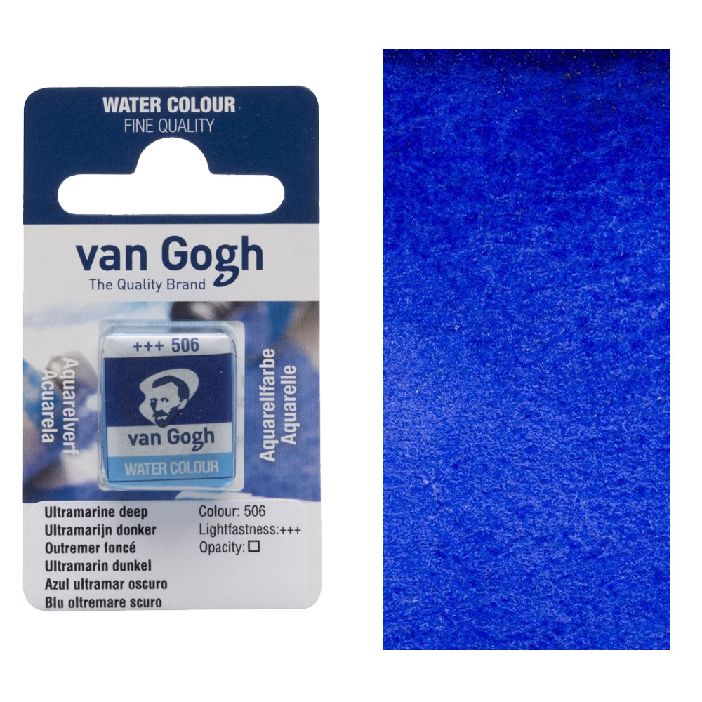 Van Gogh Watercolour Half Pan Ultramarine Deep