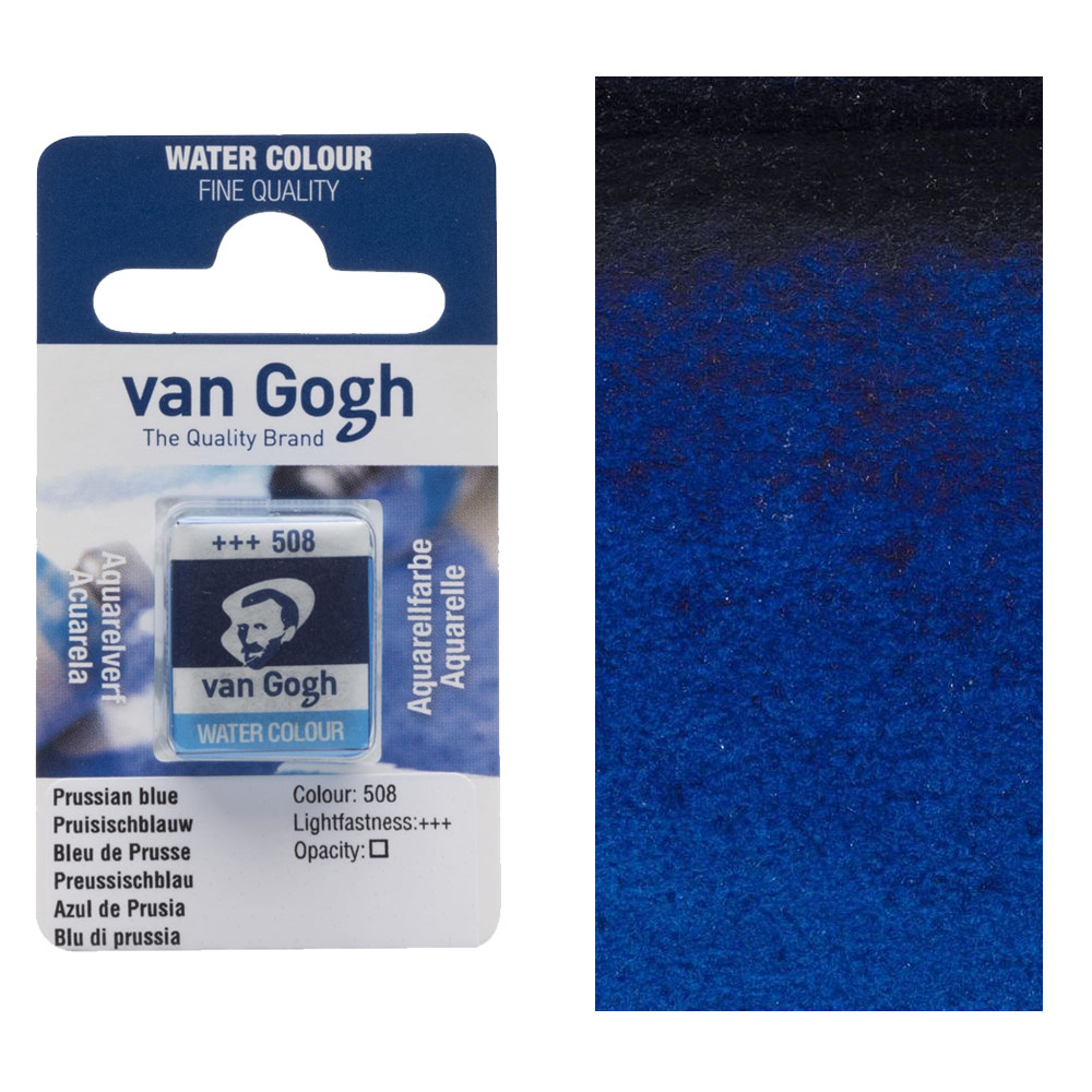 Van Gogh Watercolour Half Pan Prussian Blue