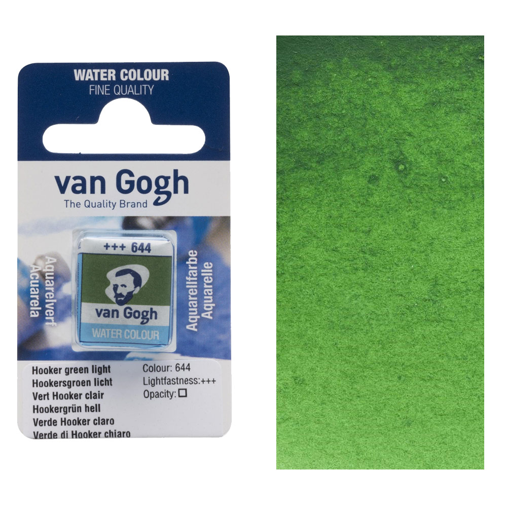 Van Gogh Watercolour Half Pan Hooker Green Light