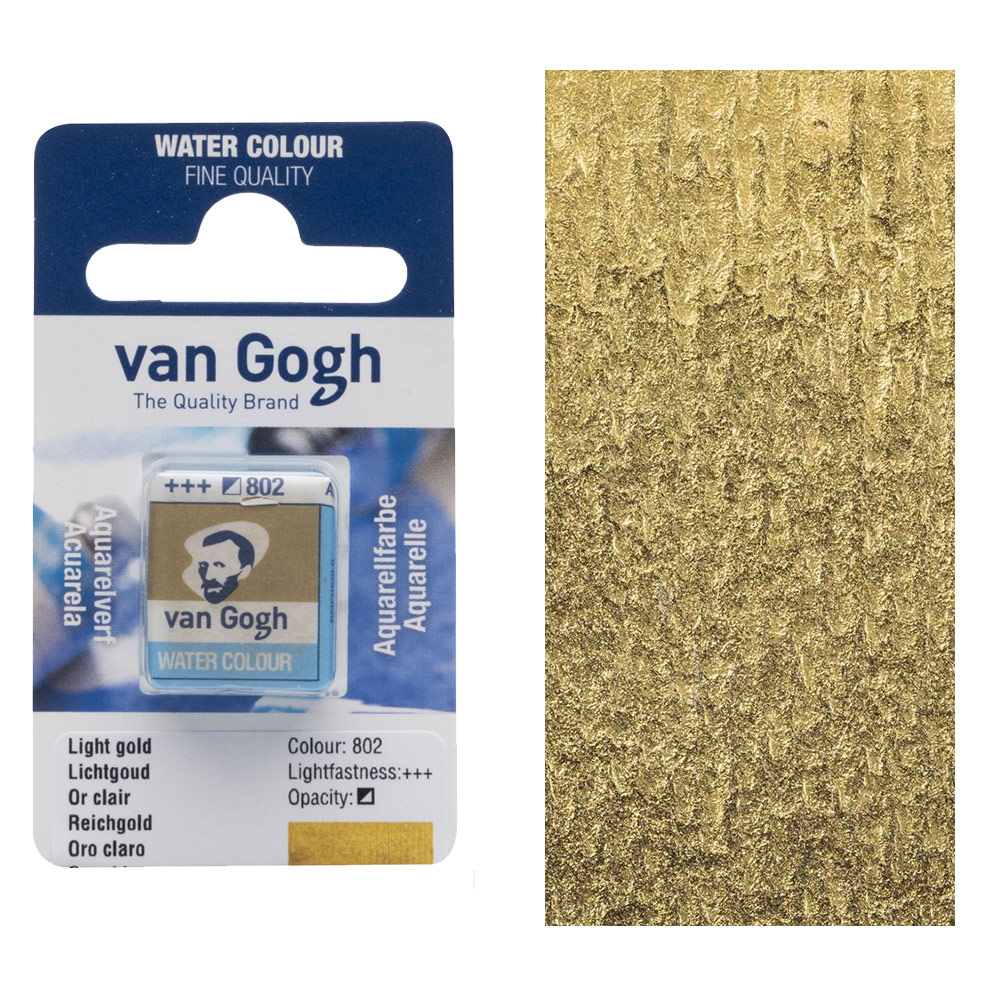 Van Gogh Watercolour Half Pan Light Gold