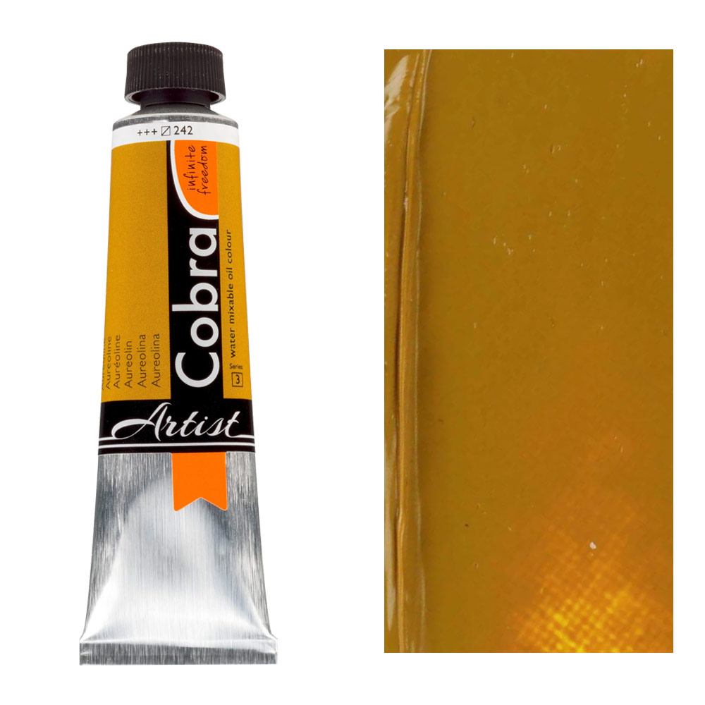 Cobra Water Mixable Oil Color 40ml Aureoline