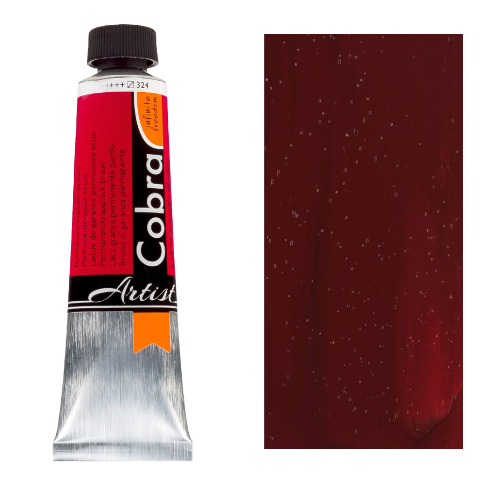 Cobra Water Mixable Oil Color 40ml Permanent Madder Brown