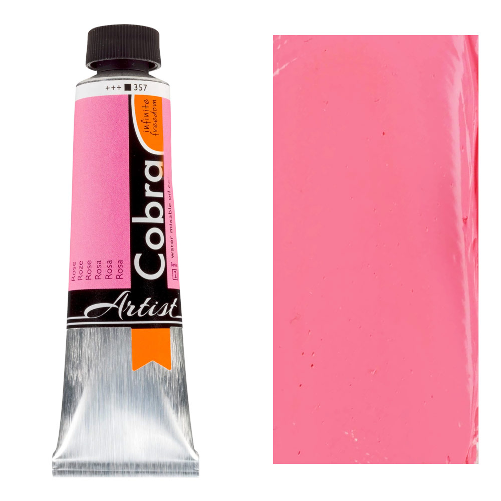 Cobra Water Mixable Oil Color 40ml Rose