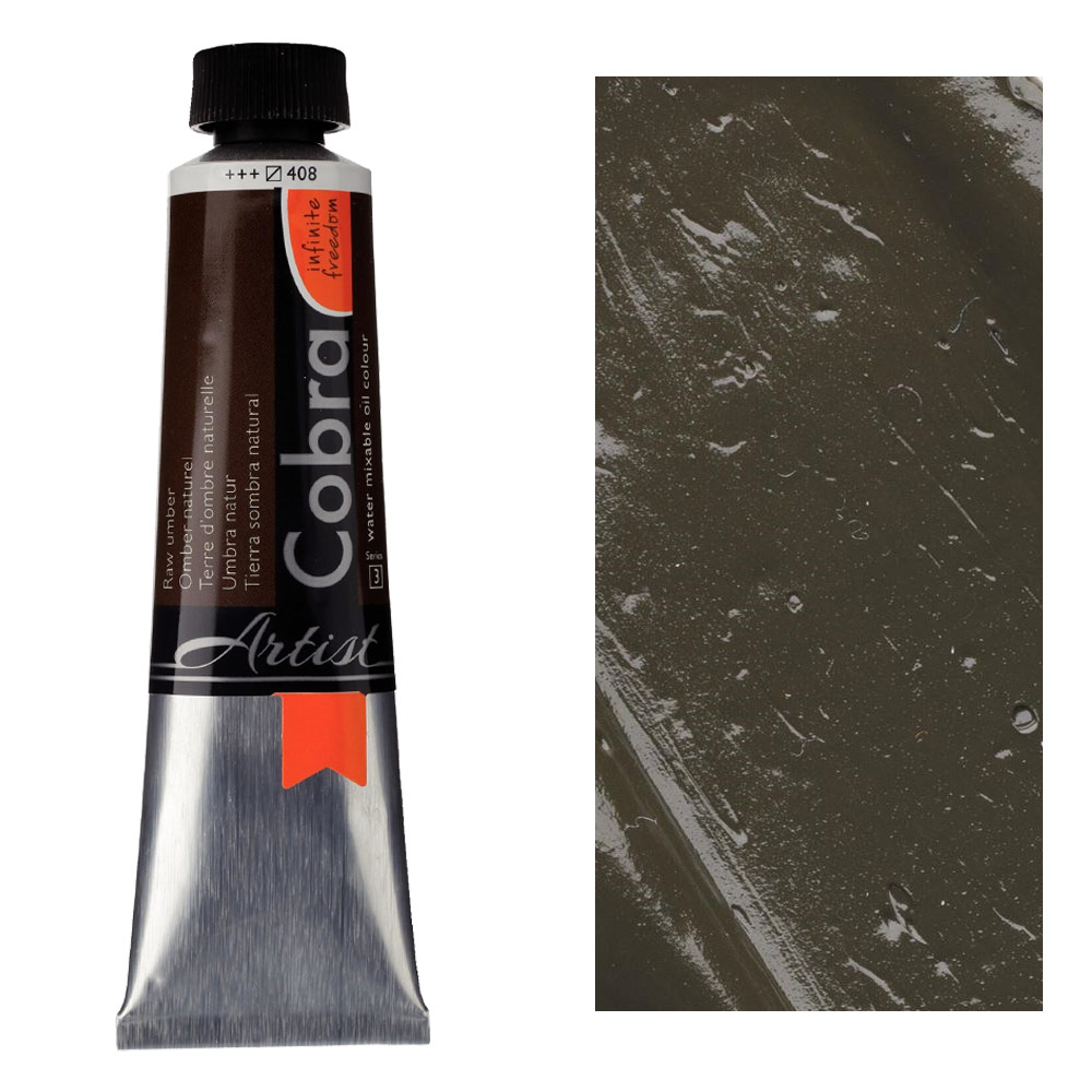 Cobra Water Mixable Oil Color 40ml Raw Umber