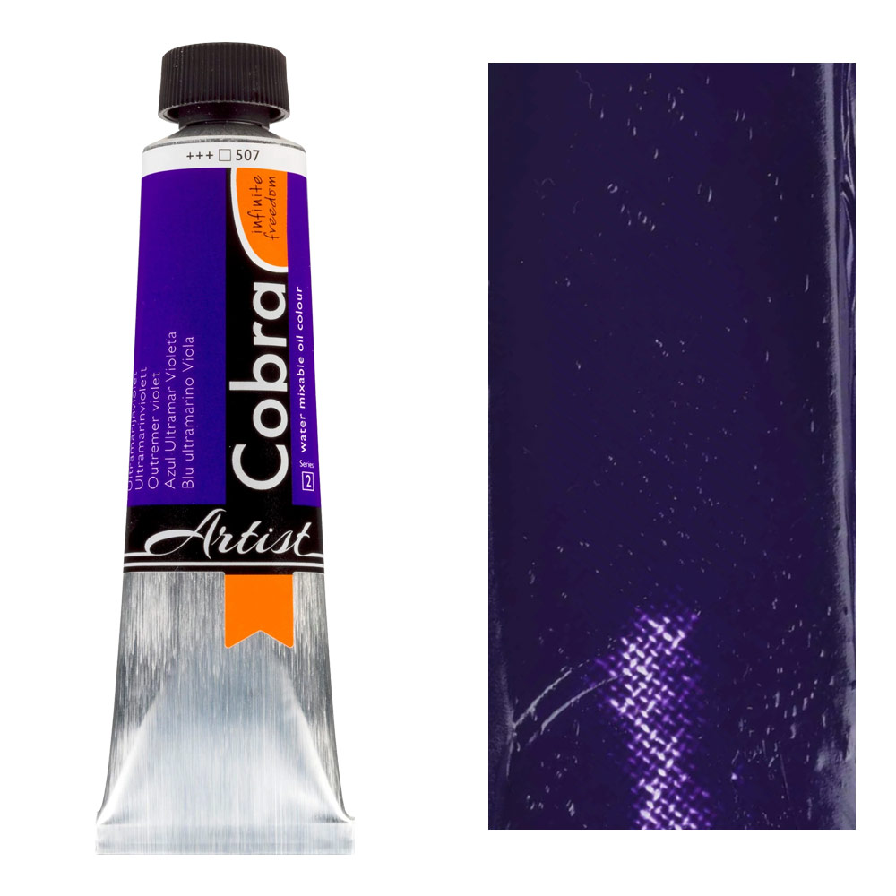 Cobra Water Mixable Oil Color 40ml Ultramarine Violet
