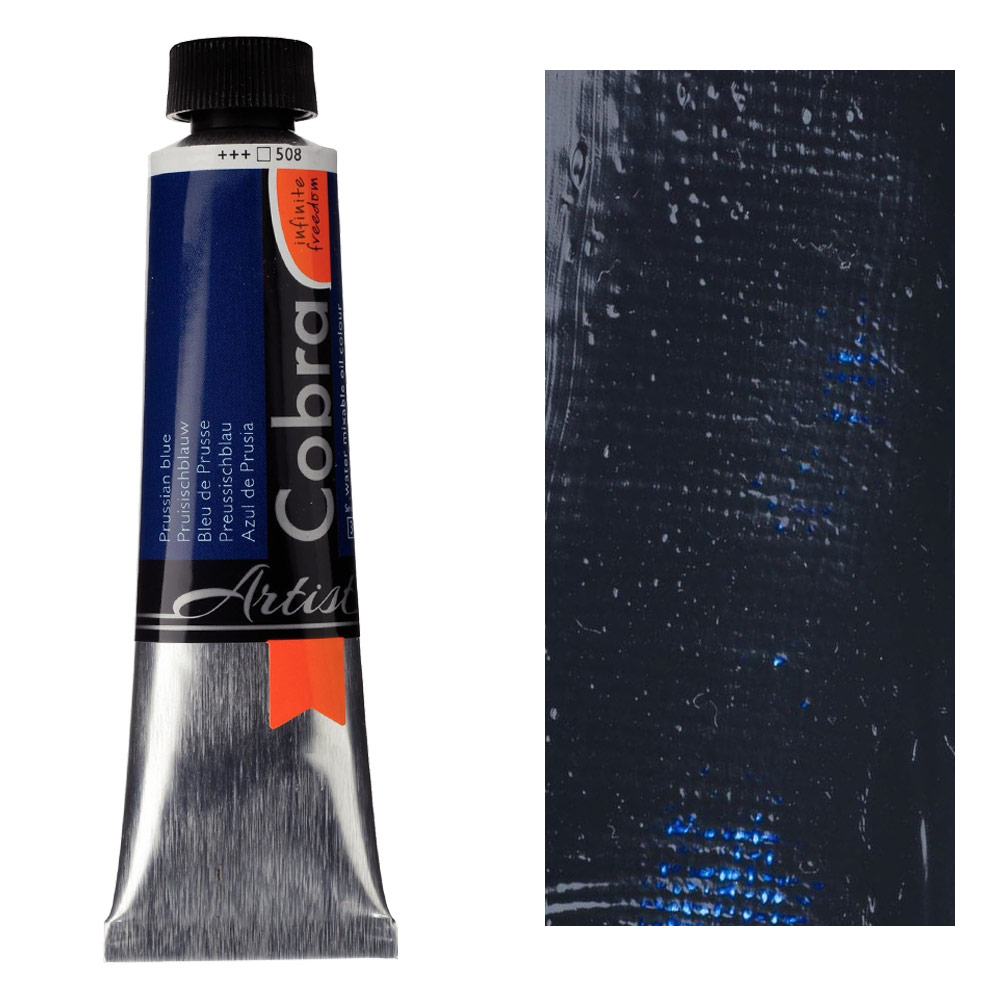 Cobra Water Mixable Oil Color 40ml Prussian Blue