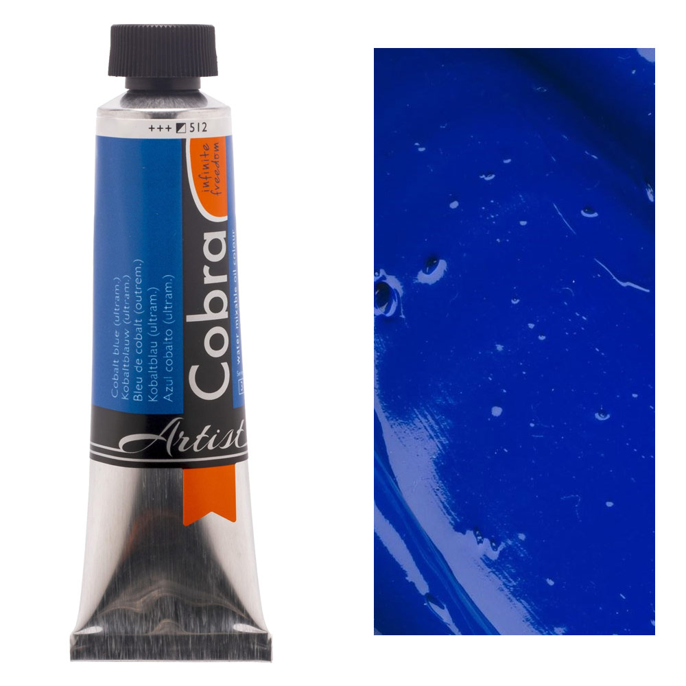 Cobra Water Mixable Oil Color 40ml Cobalt Blue (Ultramarine)