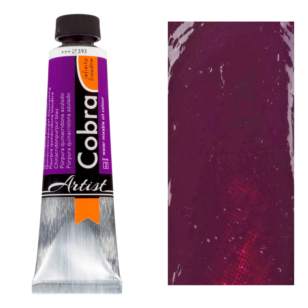 Cobra Water Mixable Oil Color 40ml Quinacridone Purple Bluish