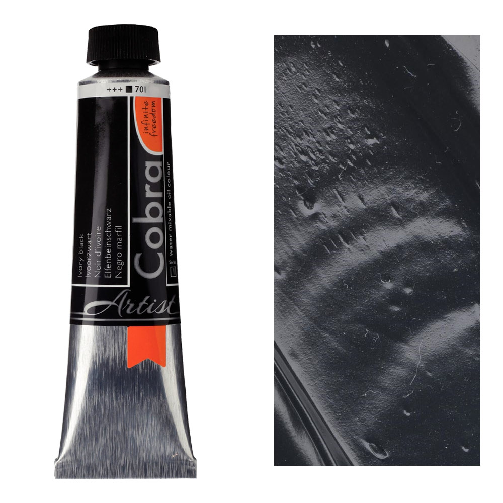 Cobra Water Mixable Oil Color 40ml Ivory Black