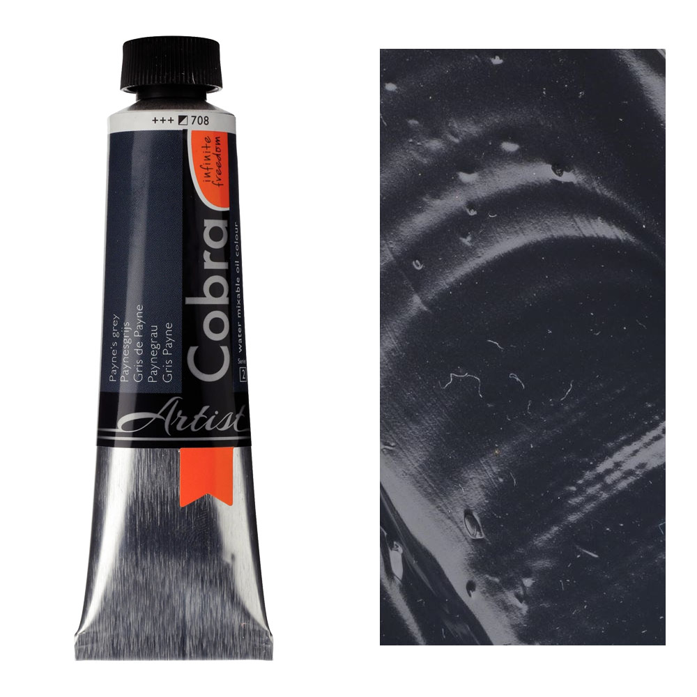 Cobra Water Mixable Oil Color 40ml Payne's Grey