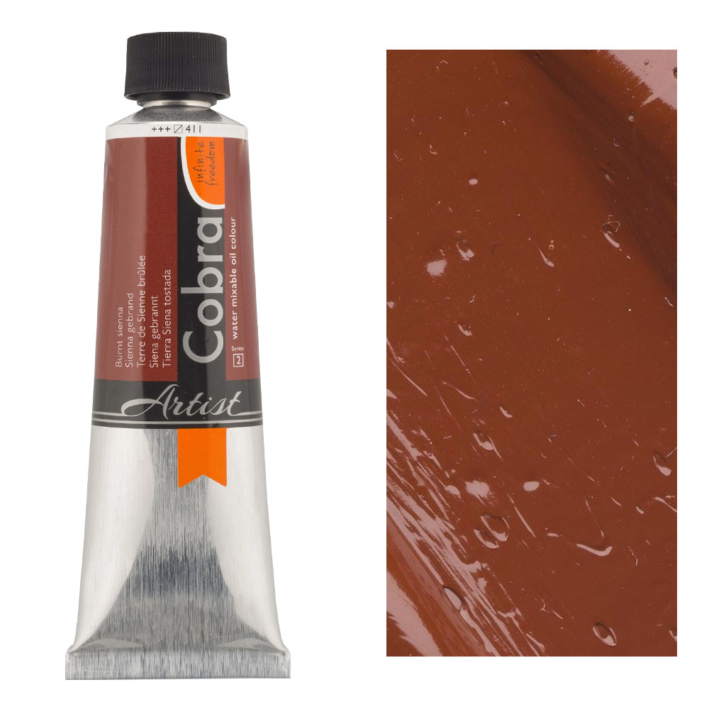 Cobra Water Mixable Oil Color 150ml Burnt Sienna