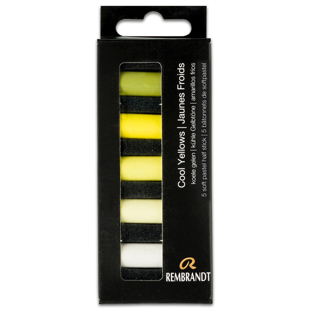 Rembrandt Soft Pastel Half Stick 5 Set Cool Yellows