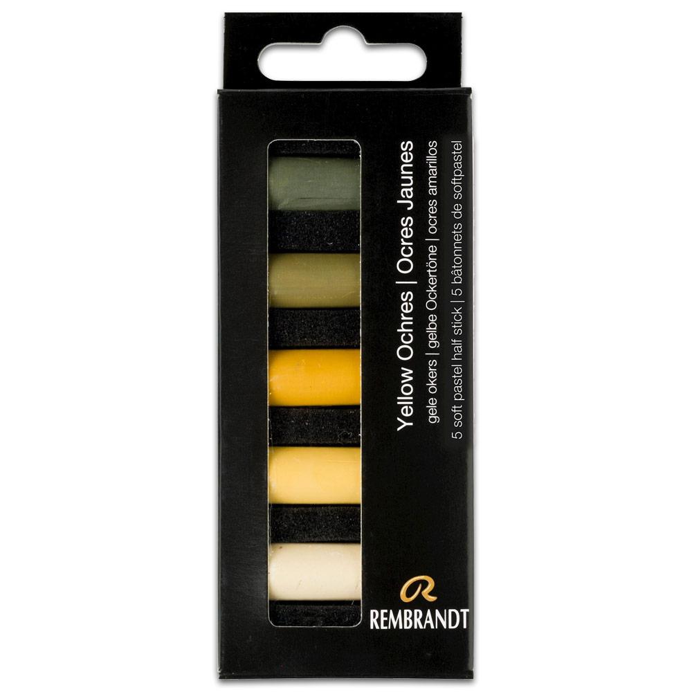 Rembrandt Soft Pastel Half Stick 5 Set Yellow Ochres