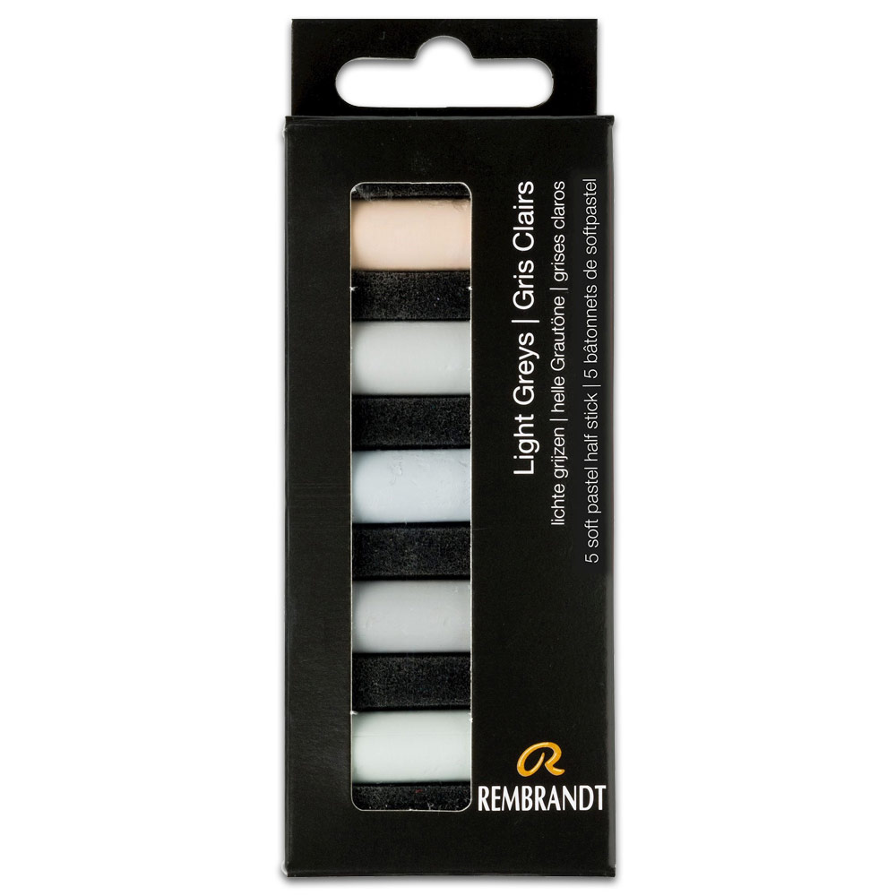 Rembrandt Soft Pastel Half Stick 5 Set Light Greys