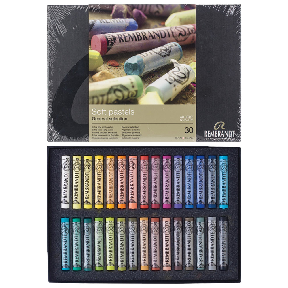 Rembrandt Extra Fine Artists' Quality Soft Pastel Whole Stick 30 Set General