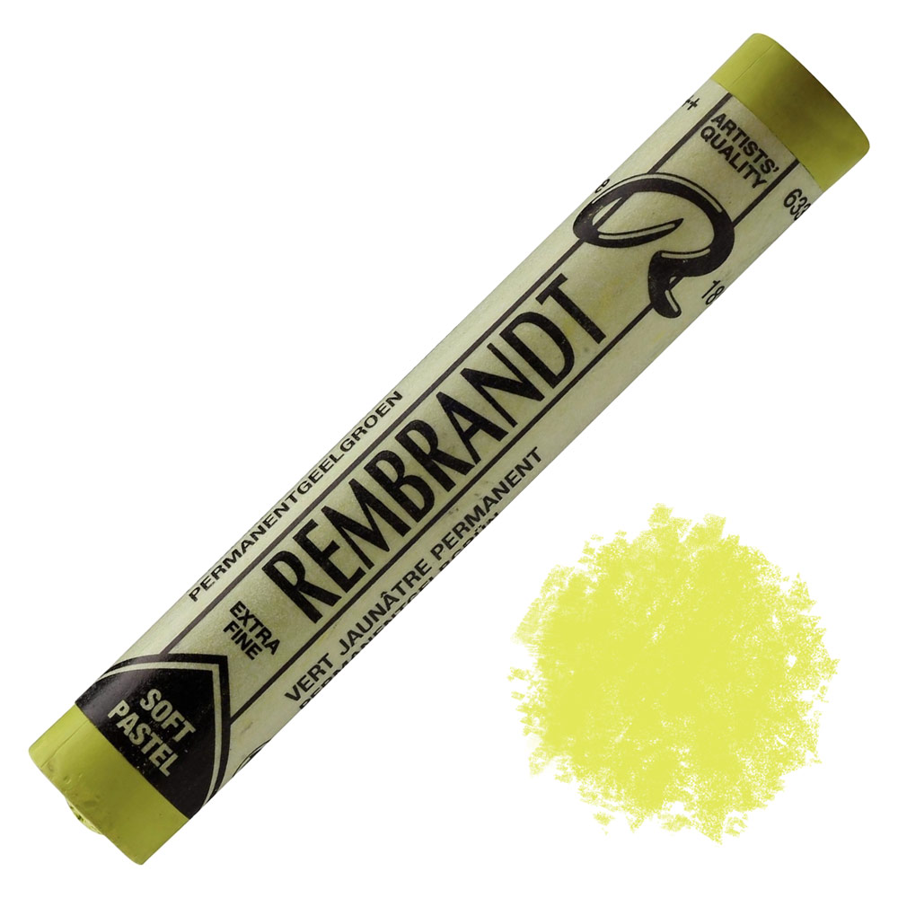 Rembrandt Extra Fine Artists' Quality Soft Pastel Perm. Yellow Green 633.5