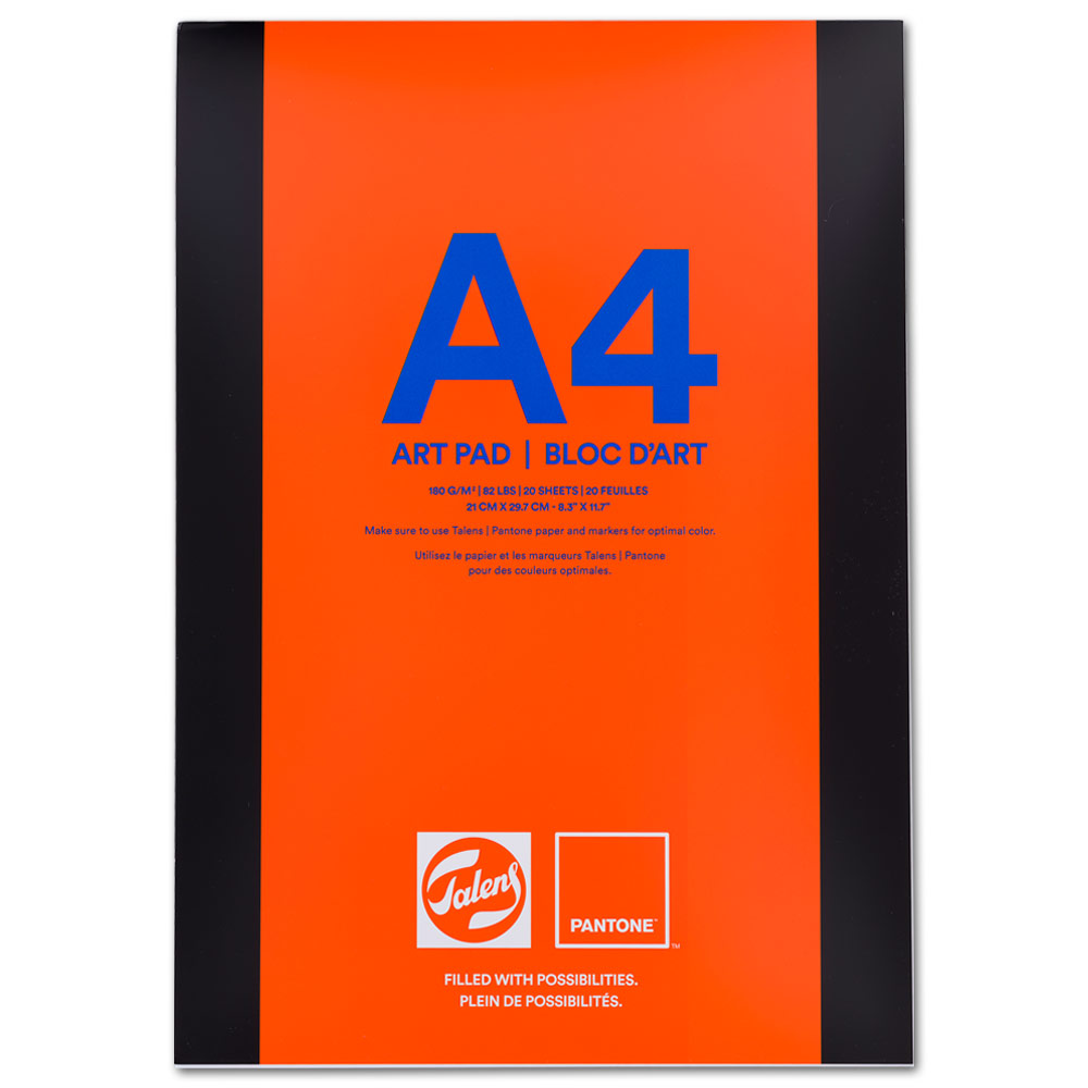 Talens A4 Pantone Art Paper Pad 20 Sheets 8.3"x11.7"